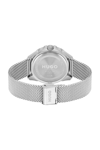 Orologio al quarzo in acciaio - Argentato e navy