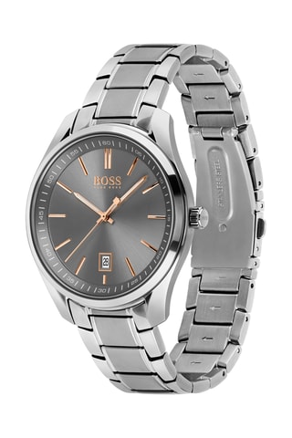 Orologio al quarzo in acciaio - Argentato