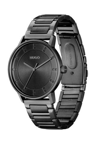 Stalen Quartz Horloge - Zwart