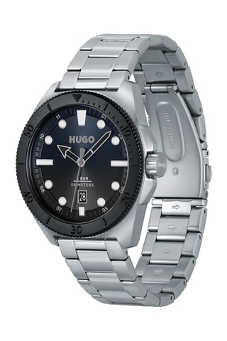 Orologio al quarzo in acciaio - Argentato