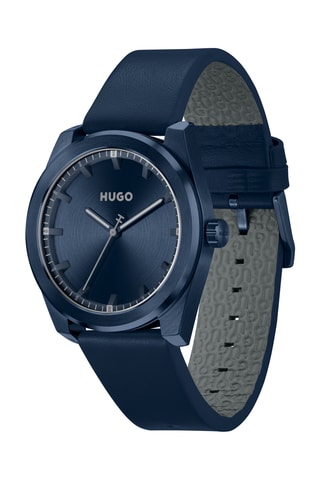 Orologio al quarzo in pelle - Blu