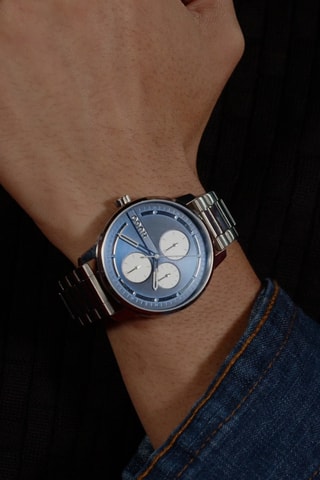 Orologio al quarzo in acciaio - Argentato