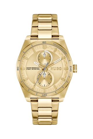Orologio al quarzo placcato oro giallo - Tachimetro