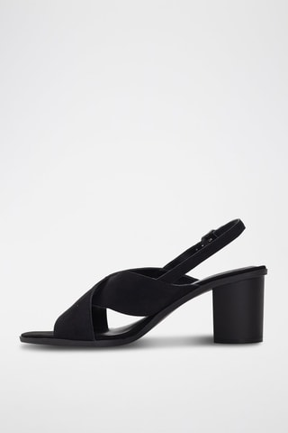 Sandálias de salto em nobuck Mysery - Preto - Preto