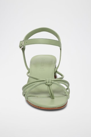 Sandali con tacco in pelle Sariah - Verde