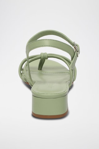 Sandali con tacco in pelle Sariah - Verde