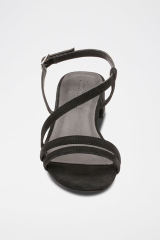 Sandalias de piel caprina de tacón Mirabel - Negro