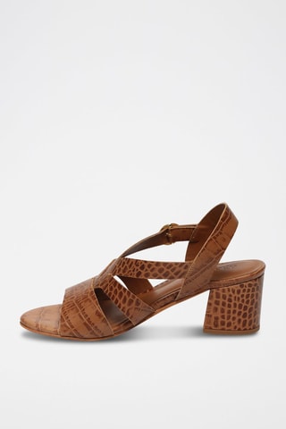 Leren Sandalen met Hak Sienna - Bruin