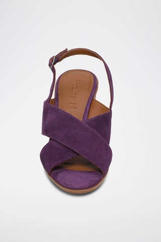 Sandálias de salto em nobuck Tomy - Violeta - Castanho e violeta
