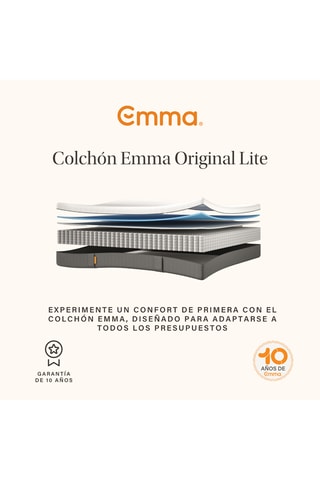 Colchón Original Lite con muelles ensacados - Grosor 22 cm - Firmeza media - Emma