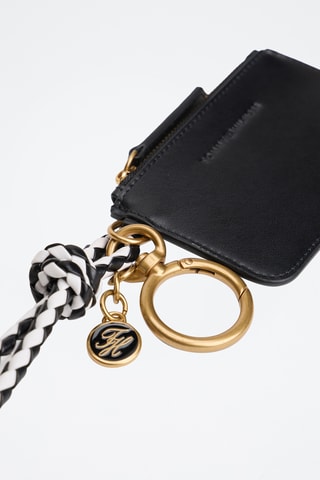 Porte-cartes en cuir - Noir