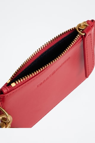 Porte-cartes en cuir - Rouge