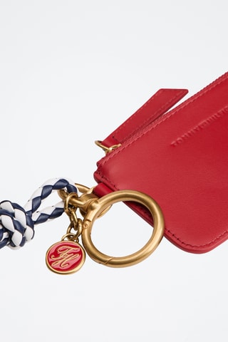 Porte-cartes en cuir - Rouge