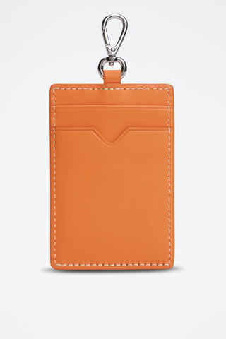 Porte-cartes en cuir - Orange