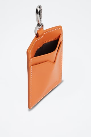 Porte-cartes en cuir - Orange