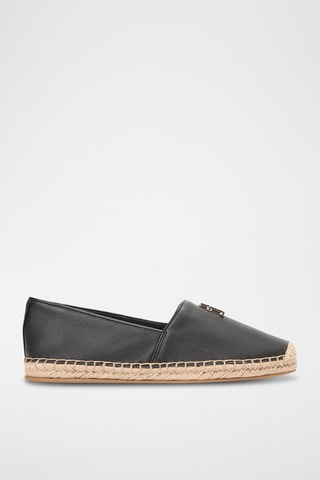 Espadrilles en cuir nappa - Noir