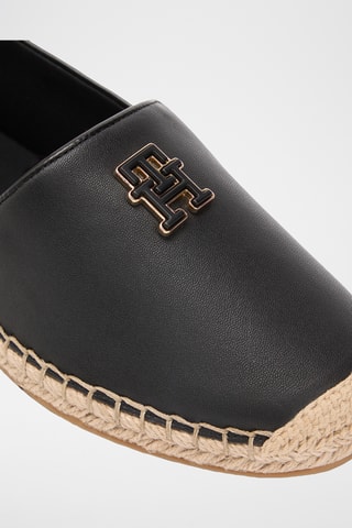 Espadrilles en cuir nappa - Noir