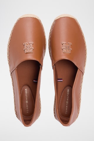Espadrilles en cuir nappa - Marron
