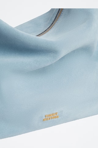 Sac porté épaule en cuir - Ciel