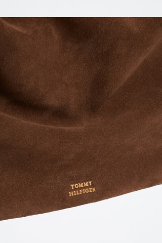Sac porté épaule en nubuck - Marron