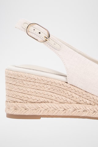 Sandales compensées - Beige