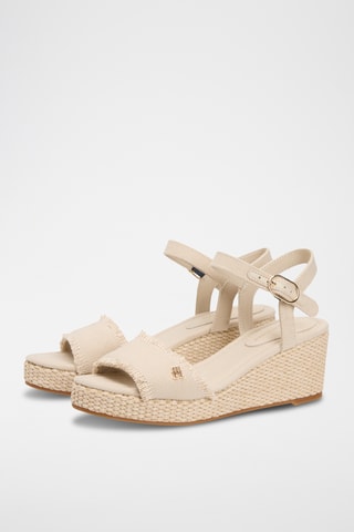 Sandales compensées - Beige