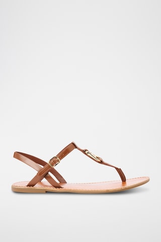 Sandales en cuir - Marron