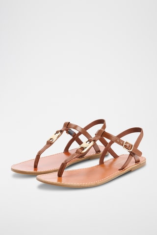 Sandales en cuir - Marron