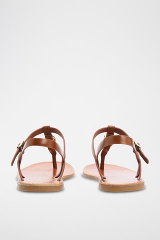 Sandales en cuir - Marron