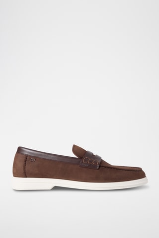Mocassins en nubuck - Marron