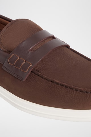 Mocassins en nubuck - Marron