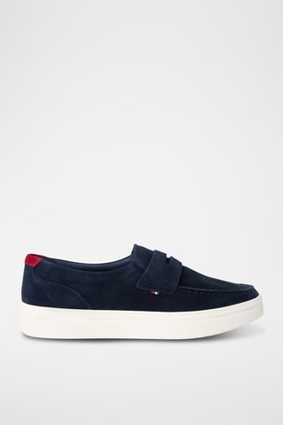 Mocassins en nubuck - Bleu marine