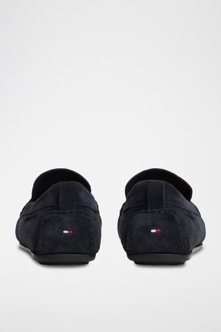 Mocassins en nubuck - Bleu marine