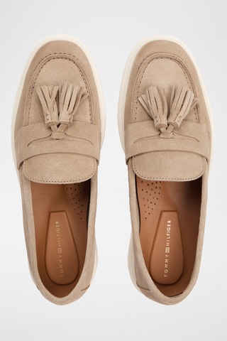 Mocassins en nubuck - Marron clair