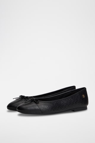 Ballerines en cuir nappa - Noir