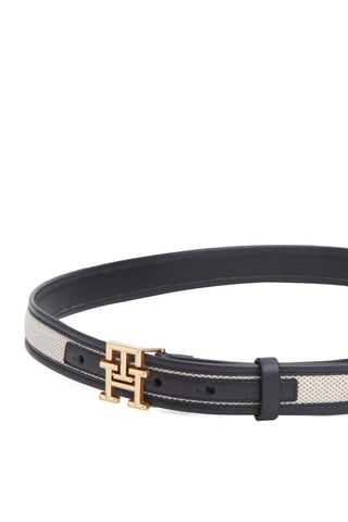 Ceinture en cuir - Bleu nuit