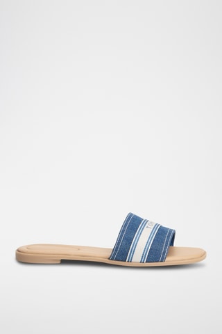 Mules en jean - Bleu cobalt
