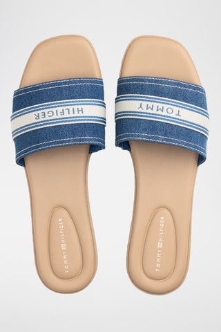 Mules en jean - Bleu cobalt