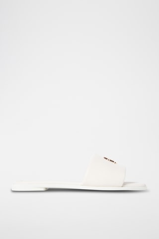 Mules en cuir nappa - Beige clair