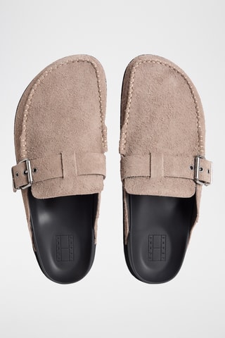 Mules en nubuck - Marron clair
