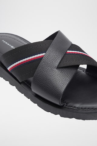 Mules en cuir nappa - Noir