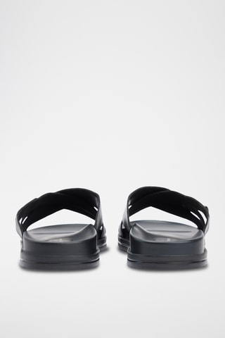 Mules en cuir nappa - Noir