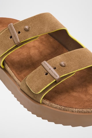 Mules en nubuck - Marron