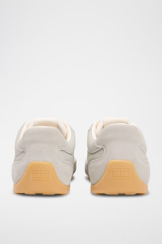 Baskets en nubuck - Gris clair et beige