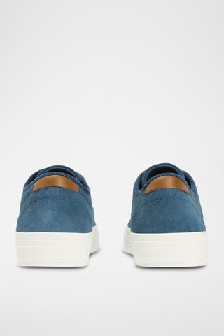 Baskets en nubuck - Bleu pétrole