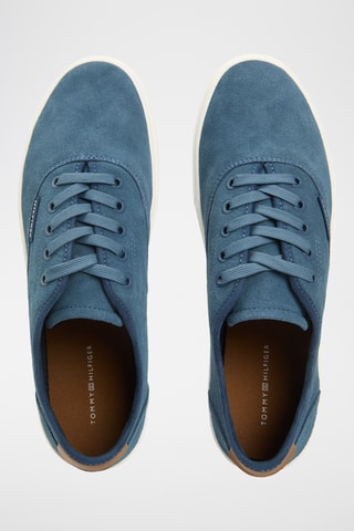 Baskets en nubuck - Bleu pétrole