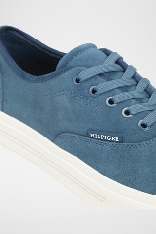 Baskets en nubuck - Bleu pétrole