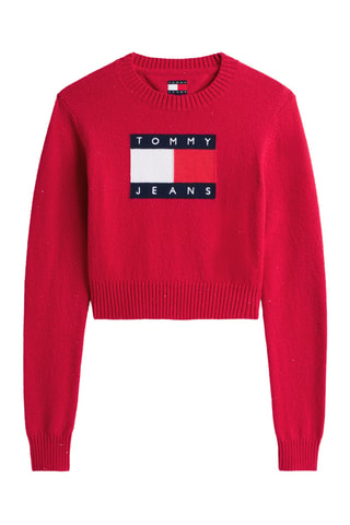 Pull court en coton biologique - Rouge