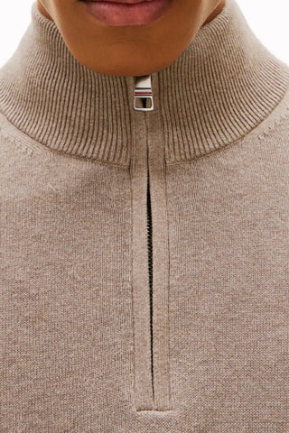 Pull en coton biologique et cachemire - Marron