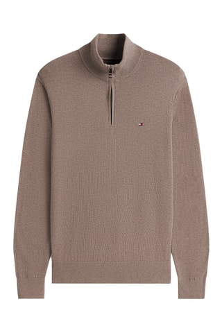 Pull en coton biologique et cachemire - Marron